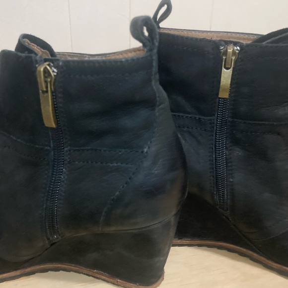 Biala Leather Wedge Booties size 7 Nordstrom - Picture 7 of 9